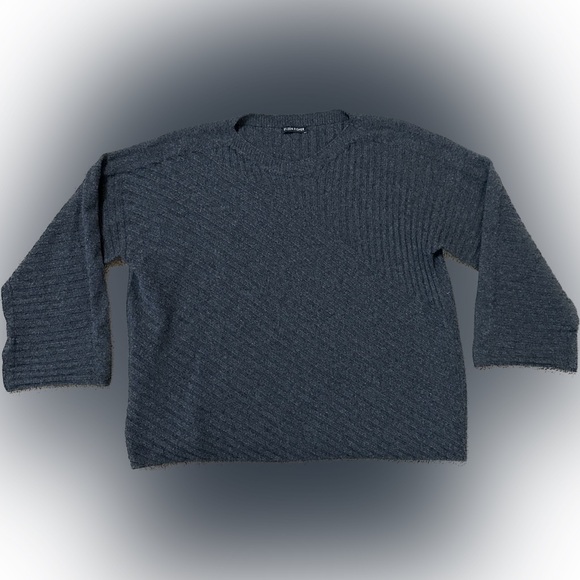 Eileen Fisher Gray 100% Cashmere Crewneck - Picture 1 of 5